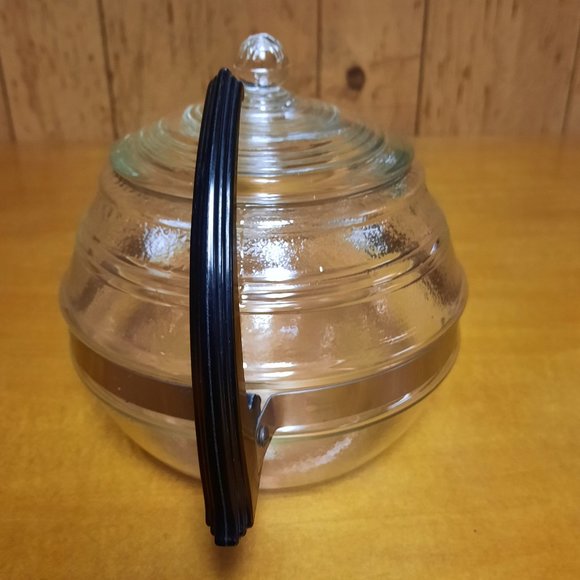 Vintage Clear Glass Tea Pot - Picture 4 of 5